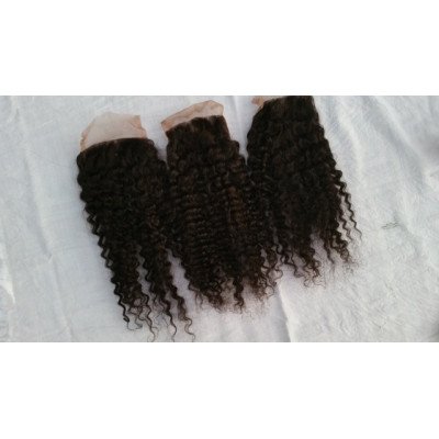 Steam curly hair closure