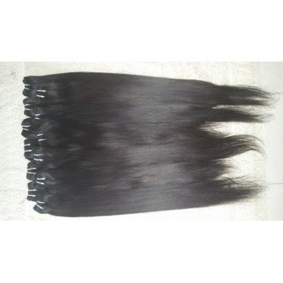 Machine weft human hair