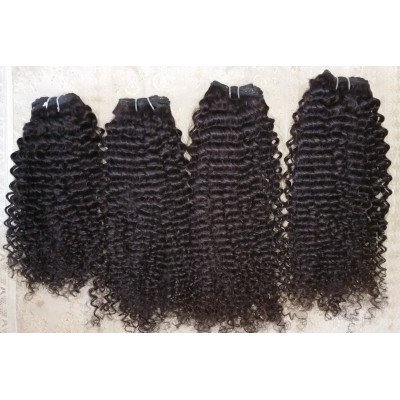 Kinky processed  curly hair