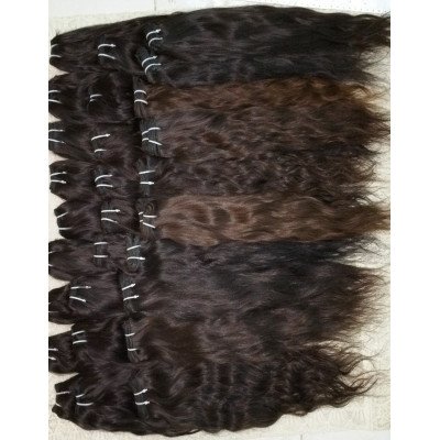 Natural temple waves hair