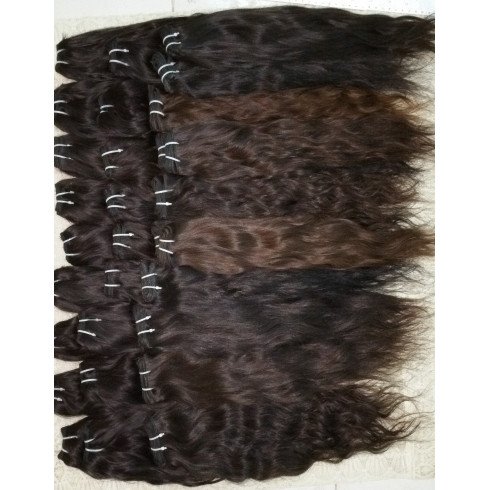 Natural temple waves hair