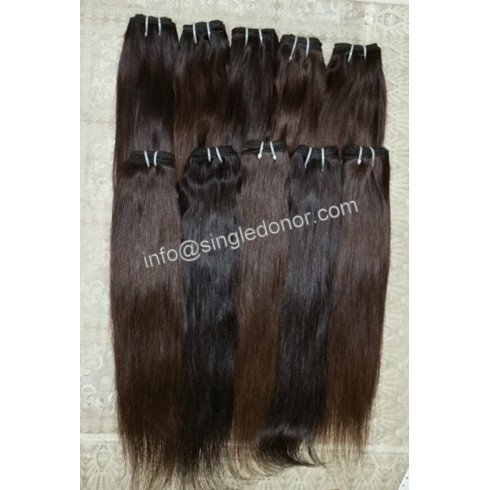 Unprocessed raw straight hair 