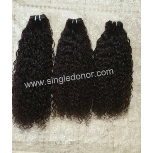 steamed deep wave human hair