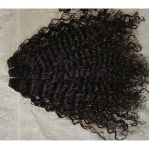 Peruvian steamed curly single donor hair