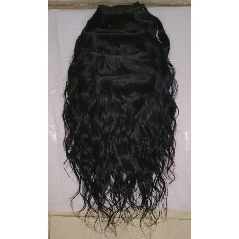 Raw single donor wavy hair 