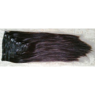 Natural straight clip in hair 