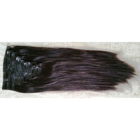 Natural straight clip in hair 