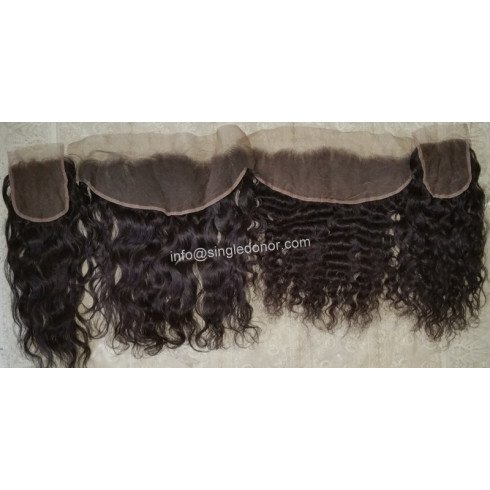 Natural raw curly and wavy closures and frontals