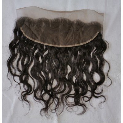 Raw  unprocessed wavy lace frontal 13*4