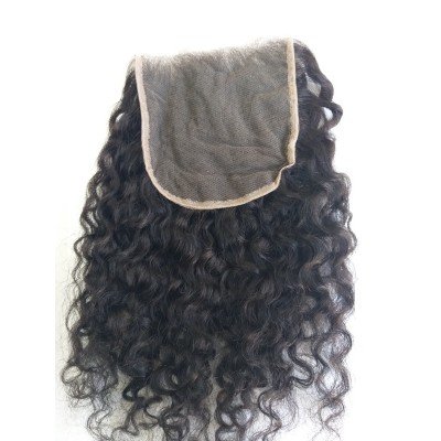100% Raw Natural curly lace closure,Transparent Lace Unprocessed curly closure 100% Raw Natural curly lace closure,Transparent Lace Unprocessed curly closure