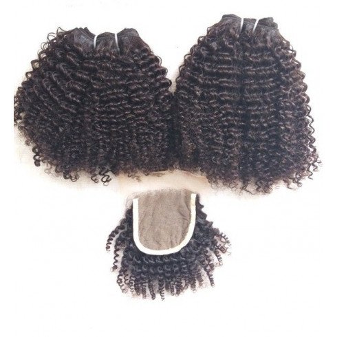 Steamed Kinky Curly Human Hair