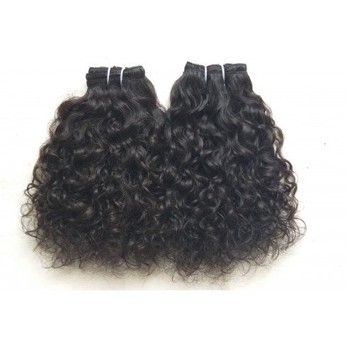 Raw curly single donor hair