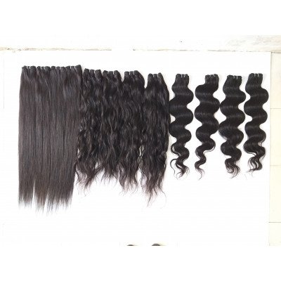 Raw bulk natural human hair