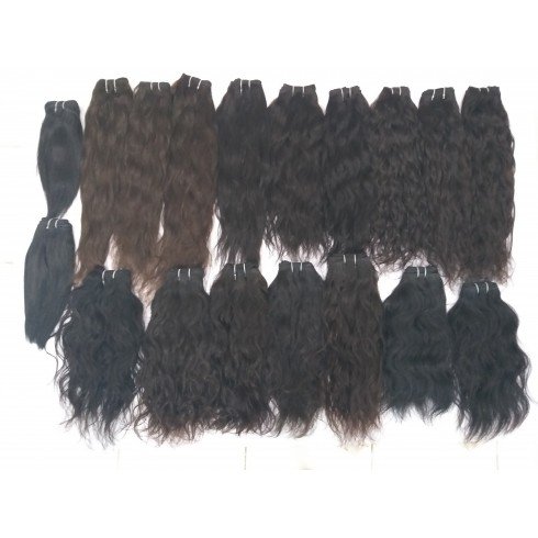 Natural temple waves hair