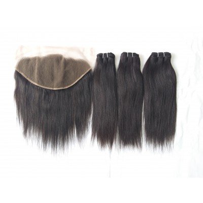 Steamed straight hair Extensions