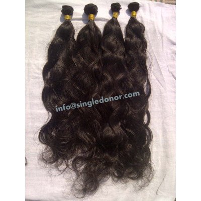 Unprocessed Natural wavy hair`