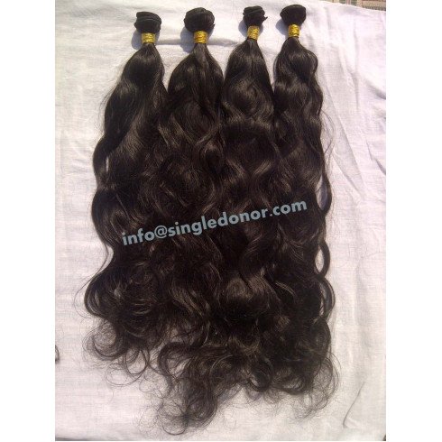 Unprocessed Natural wavy hair`