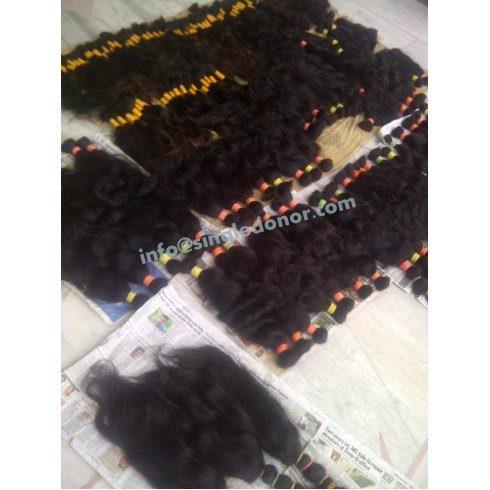Raw material Unstitched ponytails