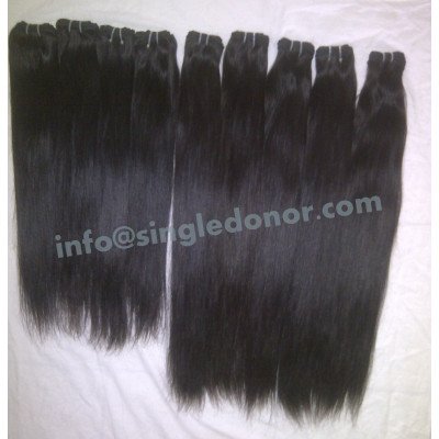 Peruvian single donor straight hair