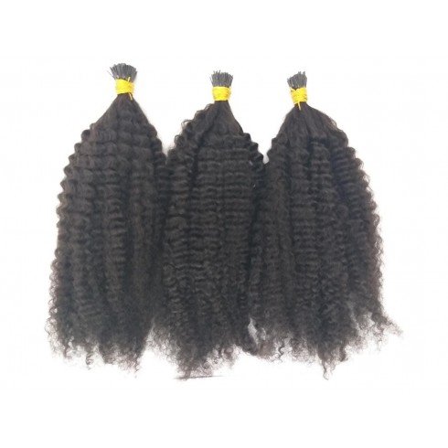 Steam Afro Course Kinky curly I Tip hair 