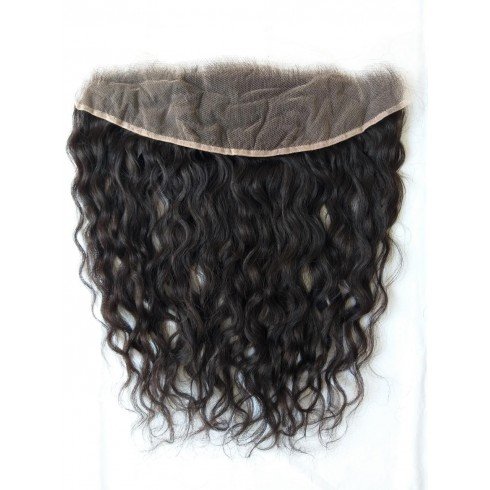 Raw Natural wavy lace frontal 13x4 Swiss transparent lace