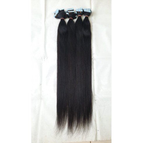 Raw Natural Straight Tape In Hair