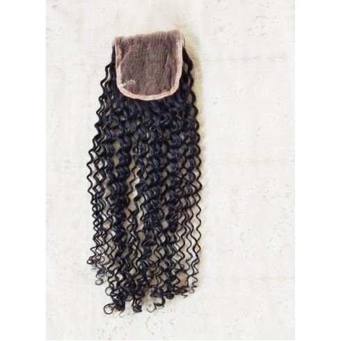 Afro Kinky Curly  lace closure 4x4 
