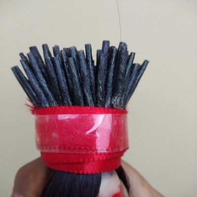 I tip remy human hair extensions Natural Color,100% raw hair stick keratin 