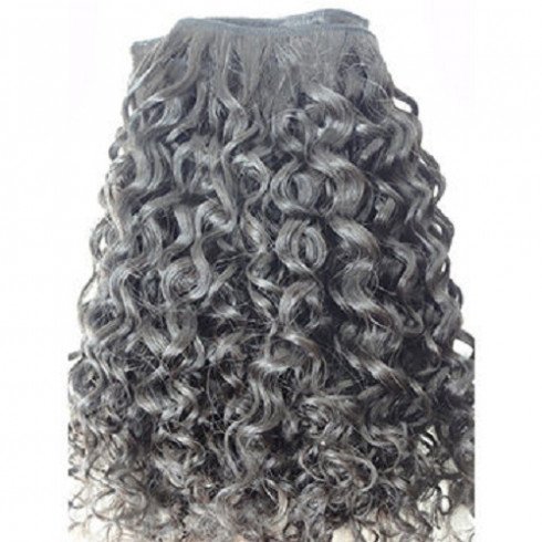 Indian Curly Human Hair , Cuticle aligned Extension 